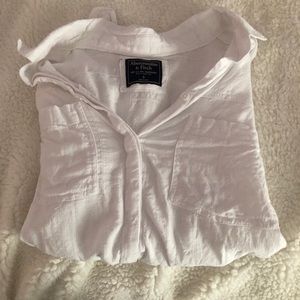 Abercrombie linen button up top!!
